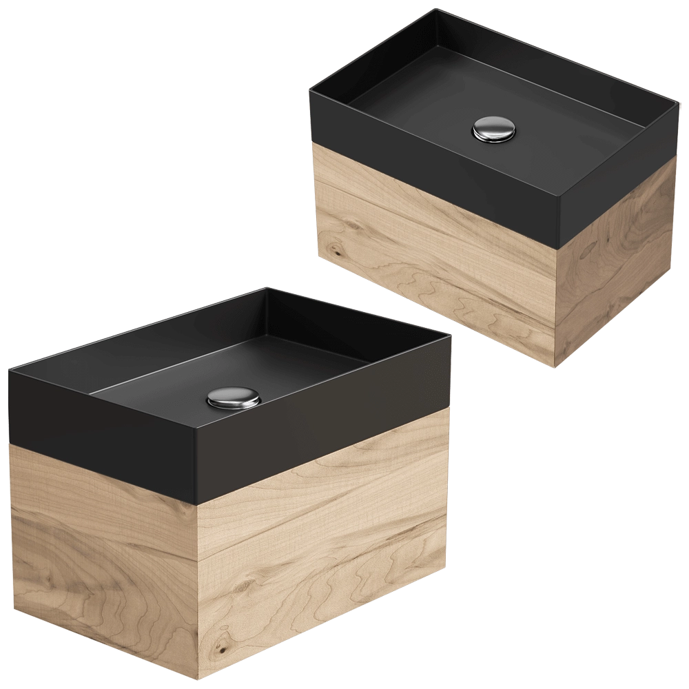 Moab80 - Cabinet with washbasin LES06 3D Model