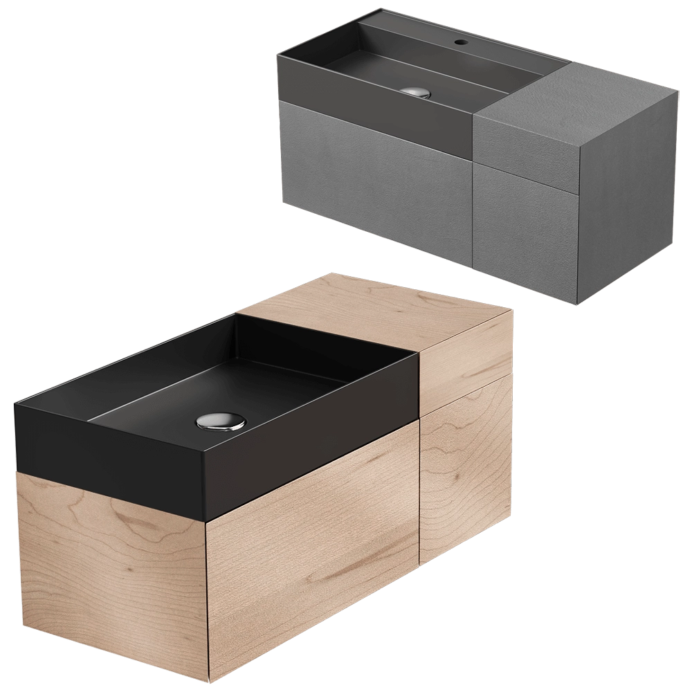 Moab80 - Cabinet with washbasin LES09S 3D Model