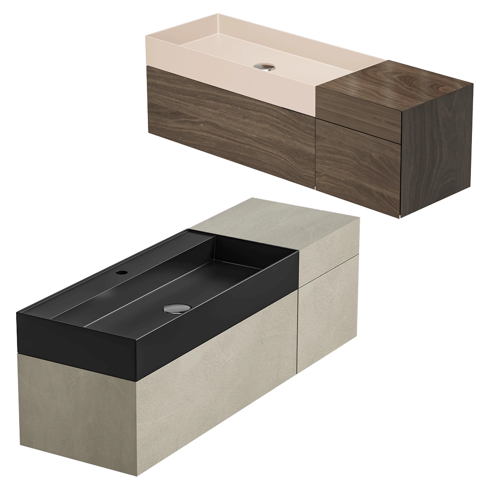 Moab80 - Cabinet with washbasin LES13S 3D Model