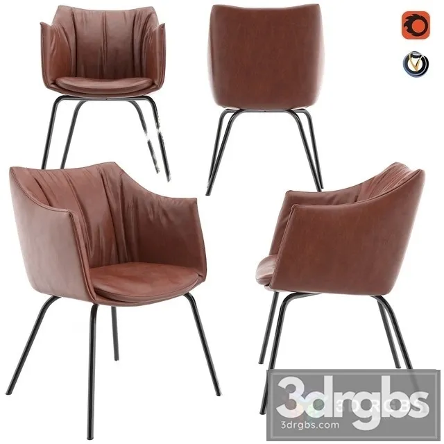 Mobeledom English Armchair 3D Model Free