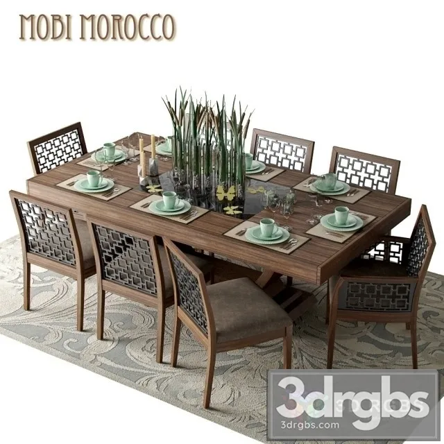 Mobi Dining Room Morokko 4 3D Model Free