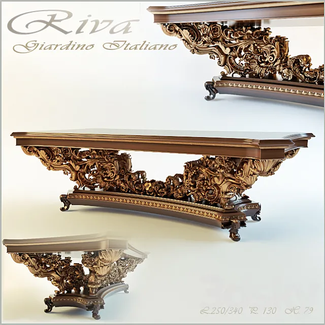 Mobili D'arte-Riva-Doux "Emozione" (Giardino Italiano) 3D Model