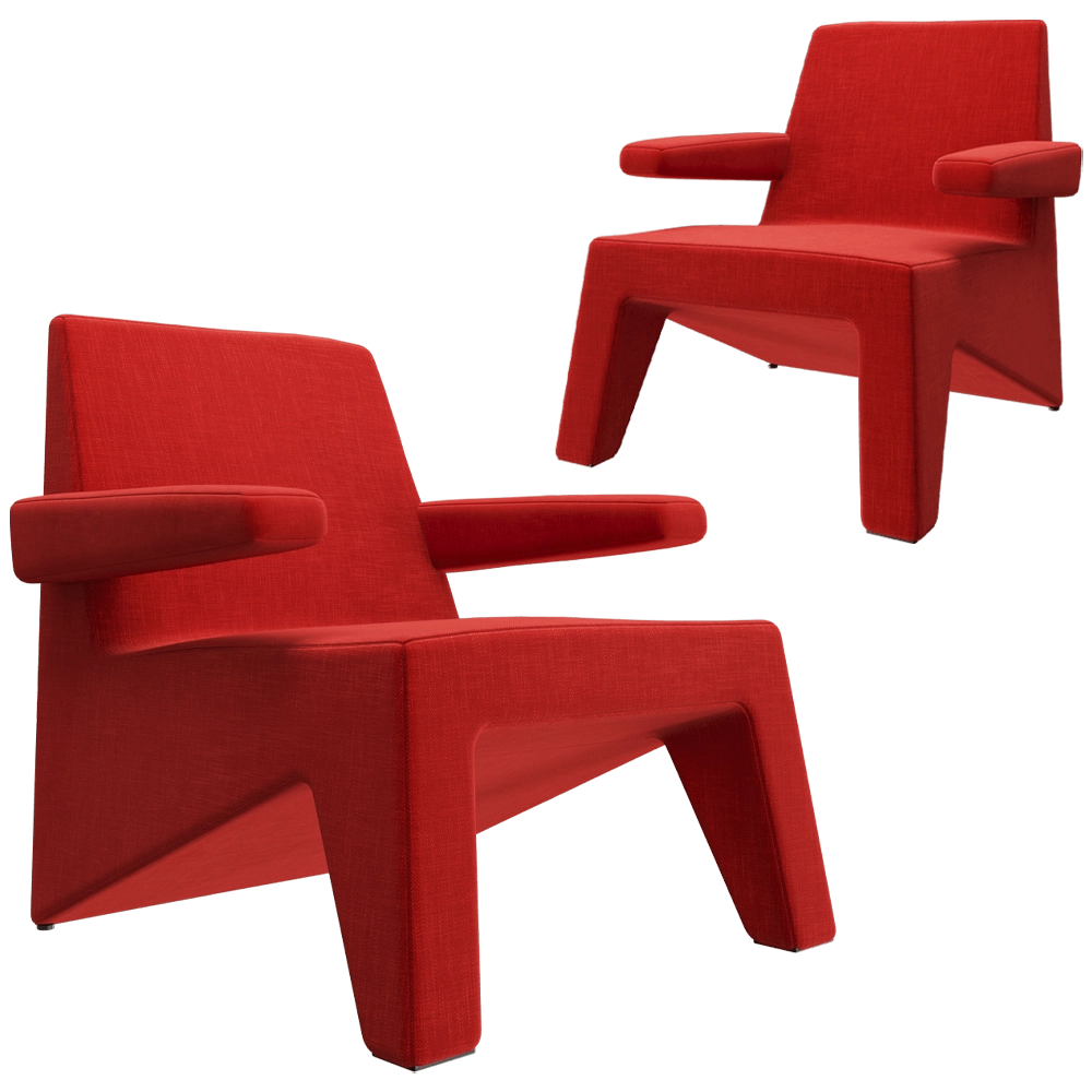 Moca - Armchair Cubic 3D Model