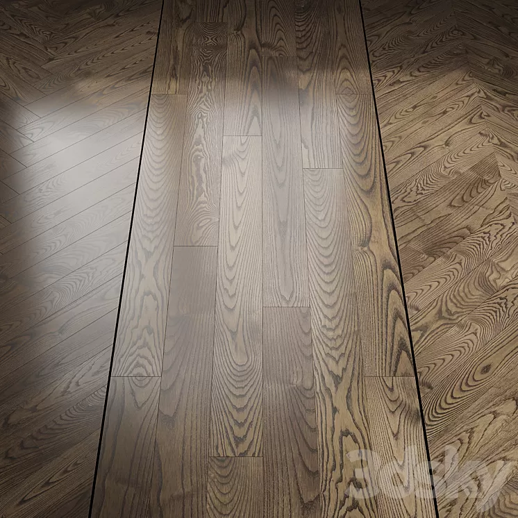 Mocha ash parquet 3D Model Free
