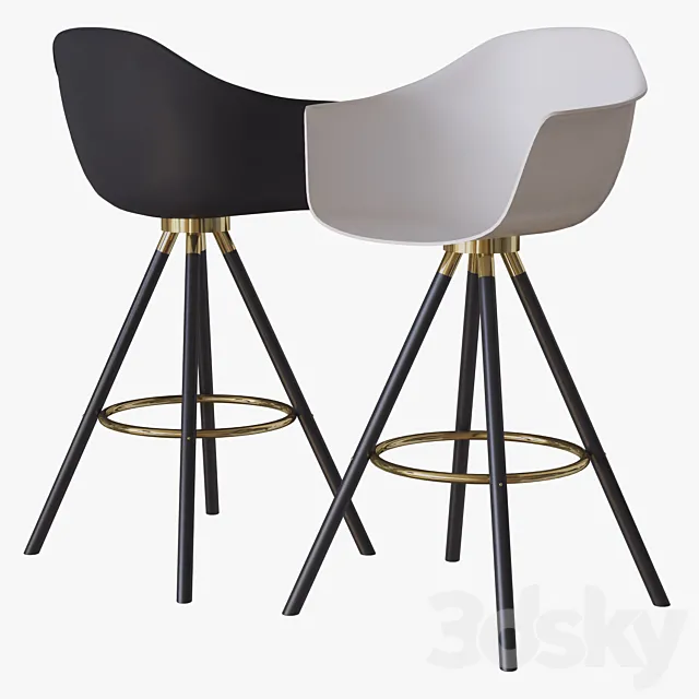 MODA BAR CHAIR CULTFURNITURE 3DModel