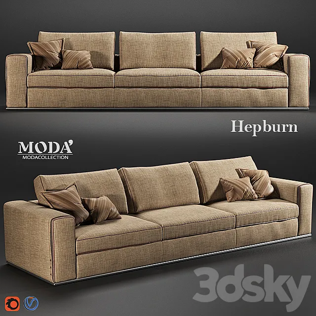 MODA Hepburn sofa 3D Model