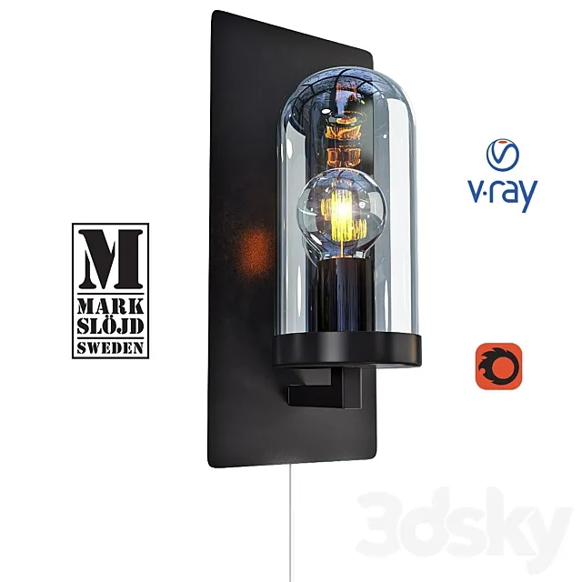 Model BARNABY. wall lamp from MARKSLOJD. Sweden. 3DModel