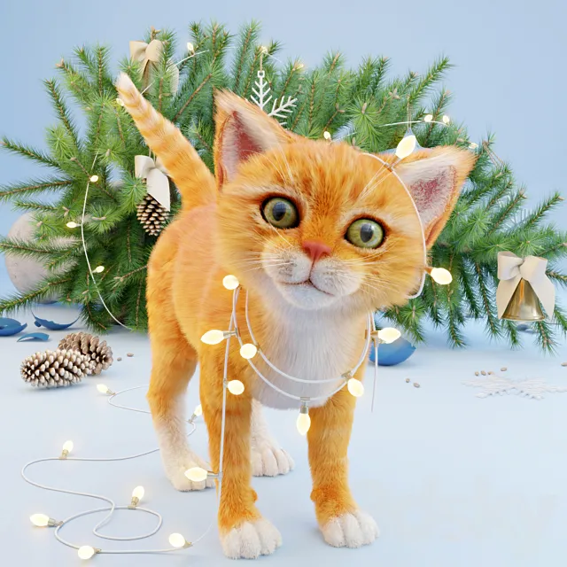 Model contest. "Mission somplete" or amateur garlands 3DModel