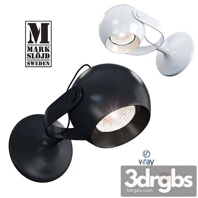 Model Klot Wall Lamp From Markslojd Sweden 3D Model Free