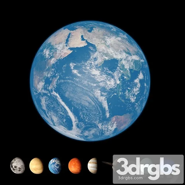 Model Of The Solar System 3D Model Free