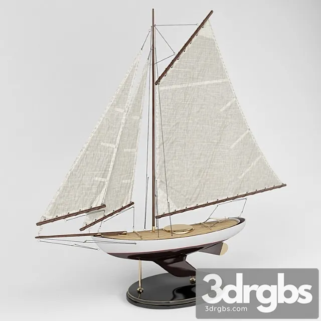 Model Of The Yacht 3D Model Free