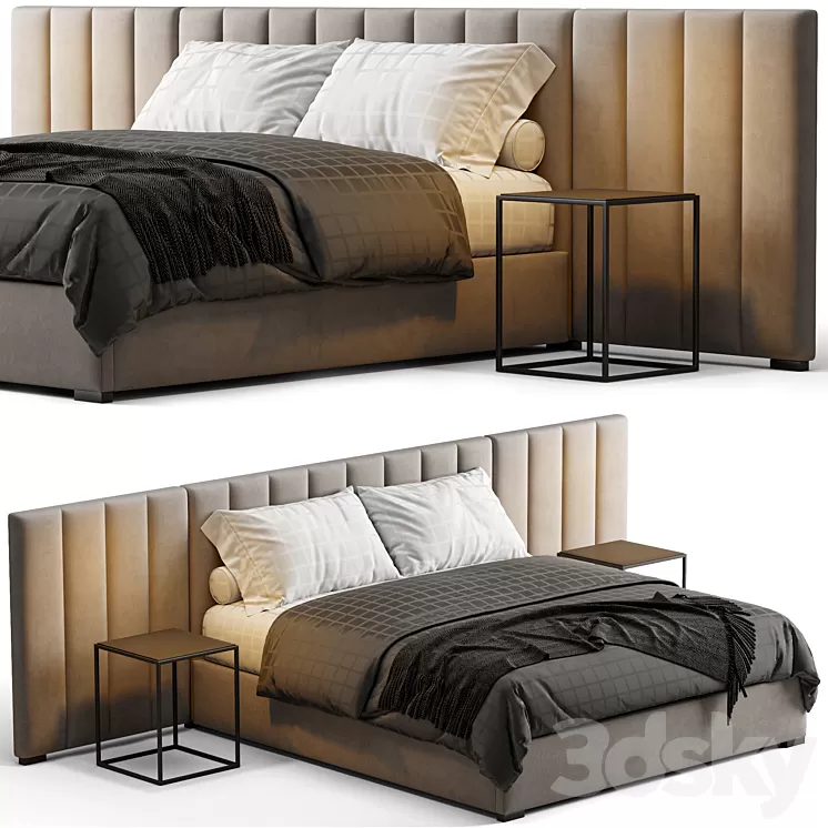 MODENA FABRIC VERTICAL EXTENDED BED 3D Model Free