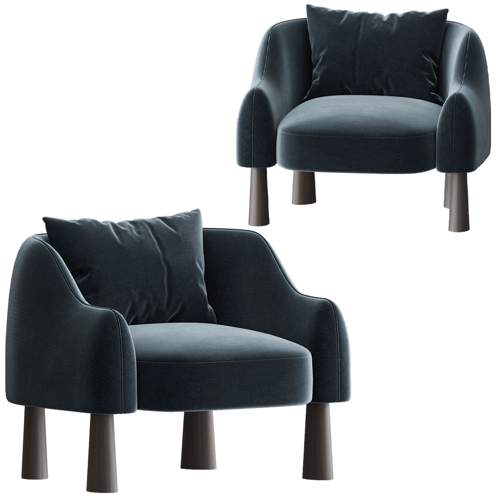 Modenature - Armchair #3 Kendal 3D Model