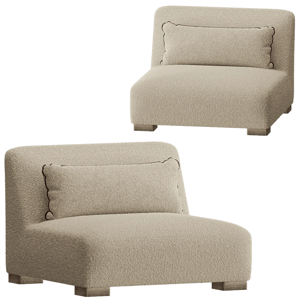 Modenature - Armchair Luchino 3D Model