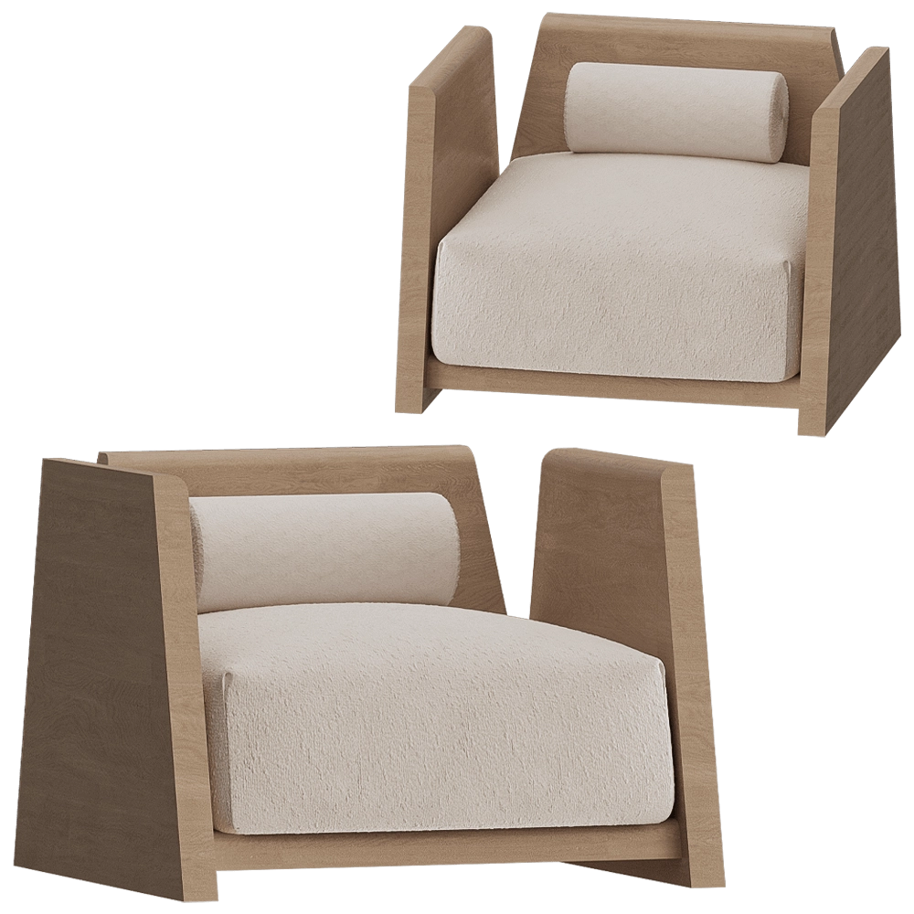 Modenature - Armchair Ozawa 3D Model