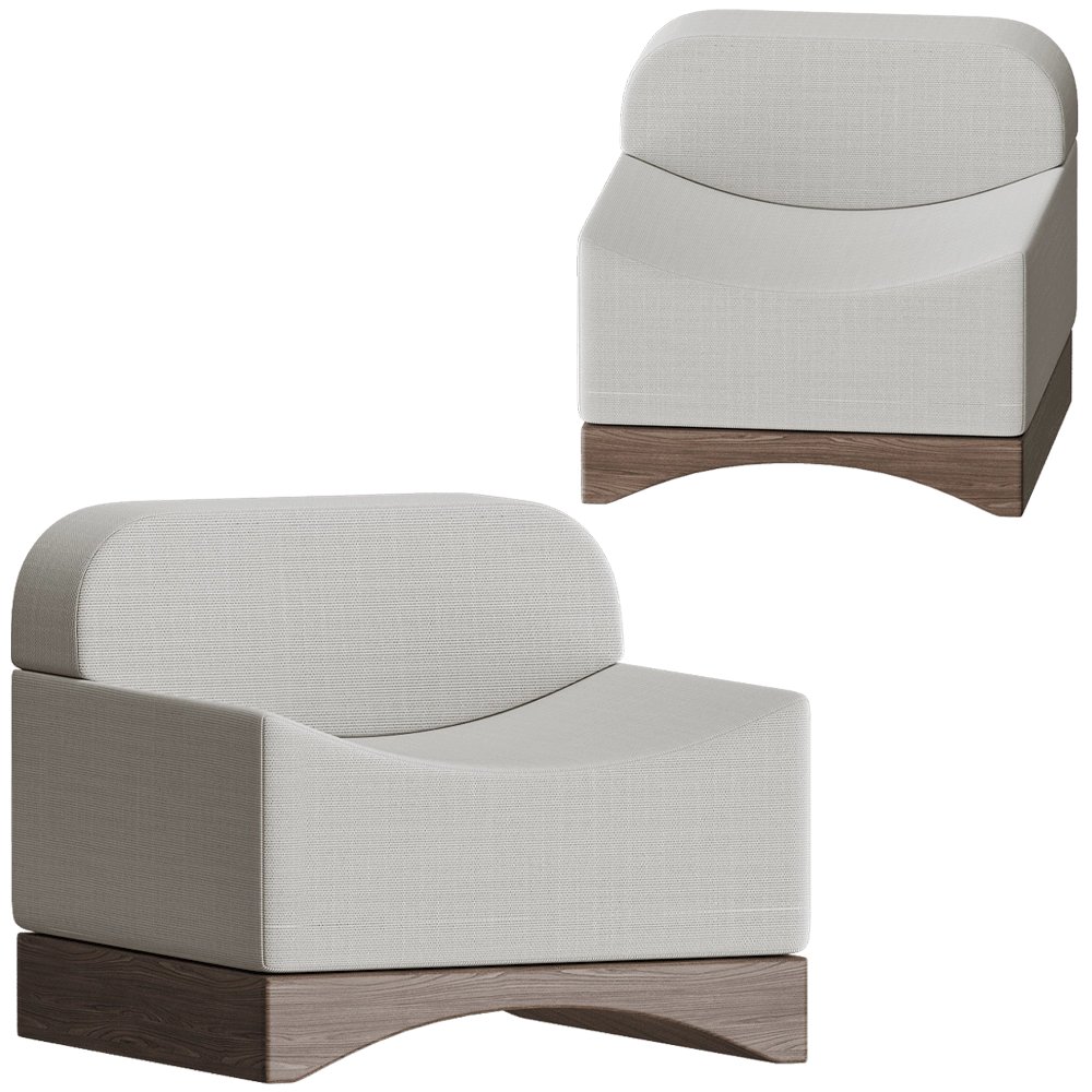 Modenature - Armchair YAMKI 3D Model