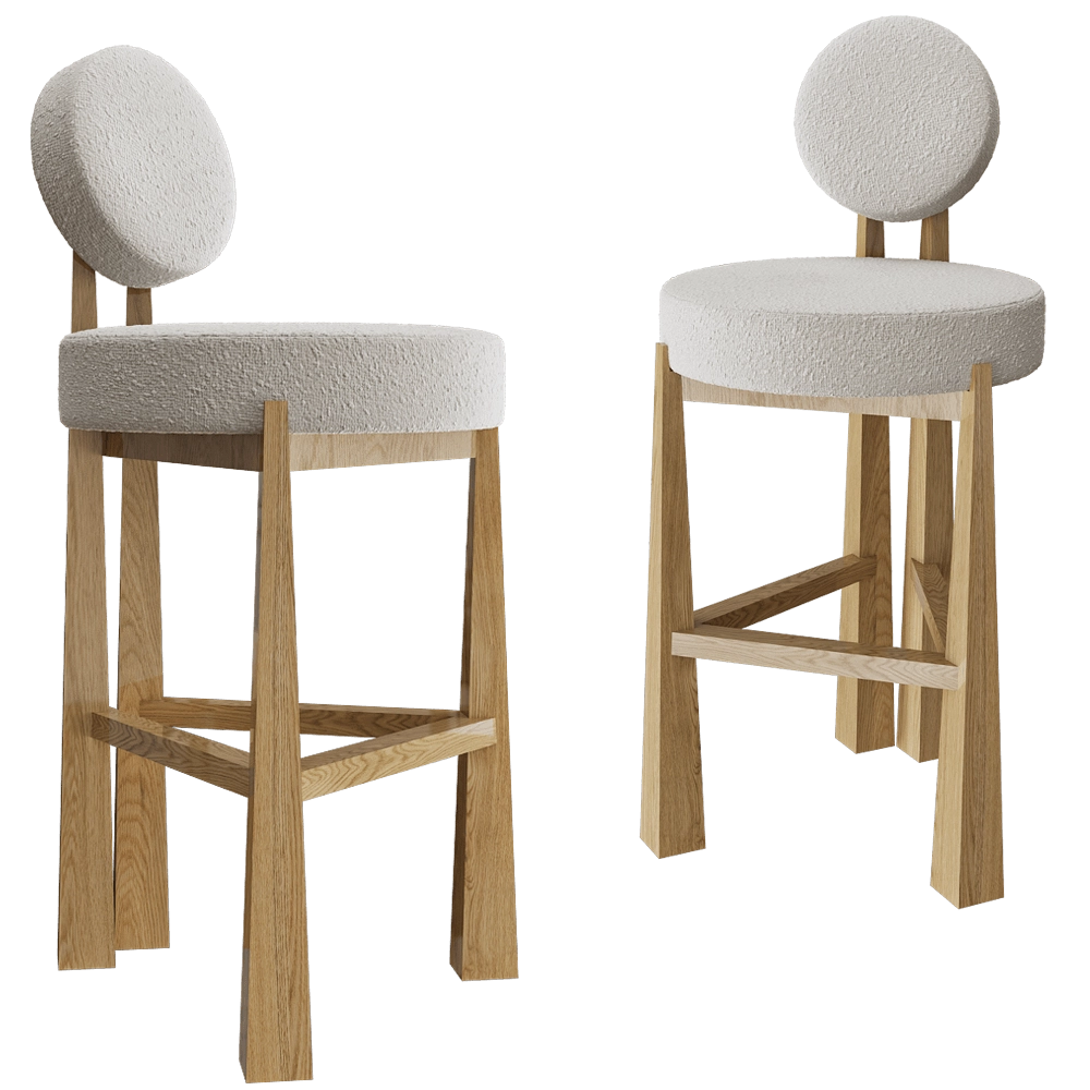 Modenature - Bar stool MASAI 3D Model