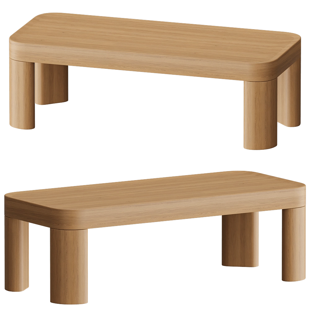 Modenature - Coffee table Taiga 3D Model