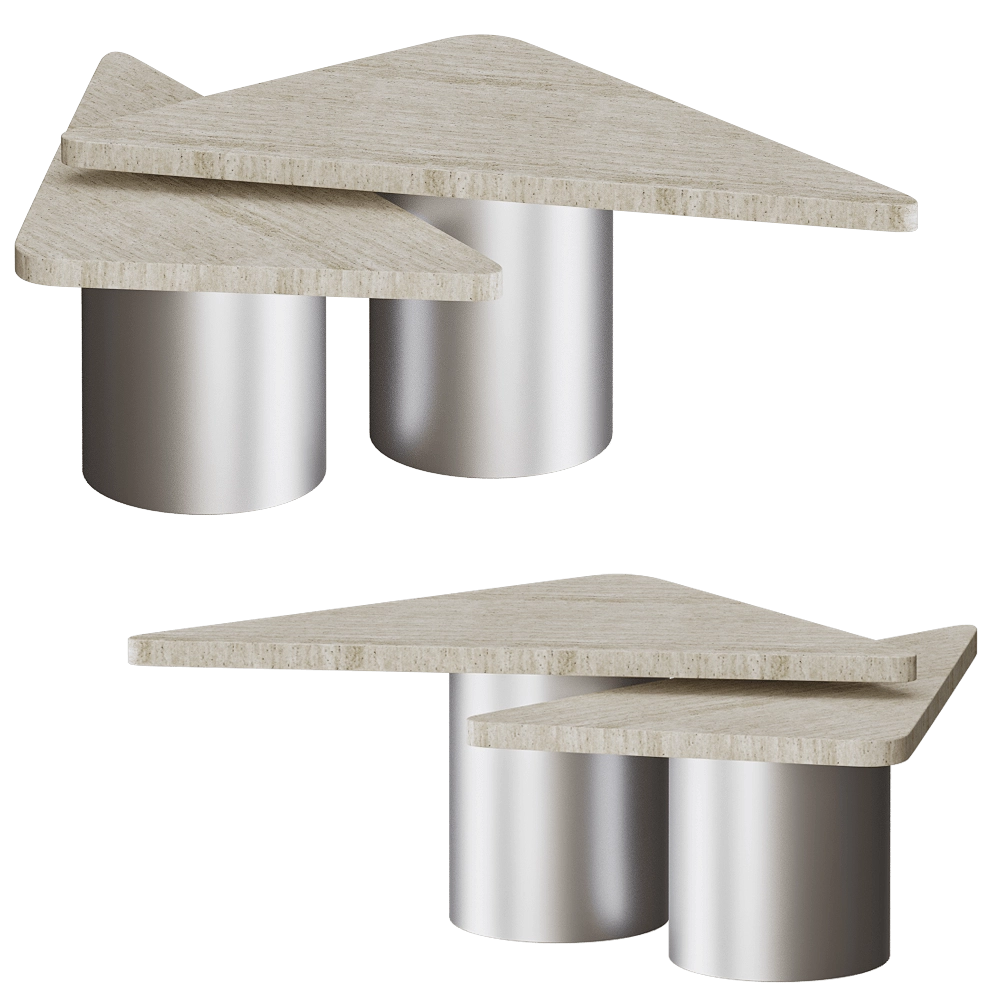 Modenature - Coffee table Twins 3D Model