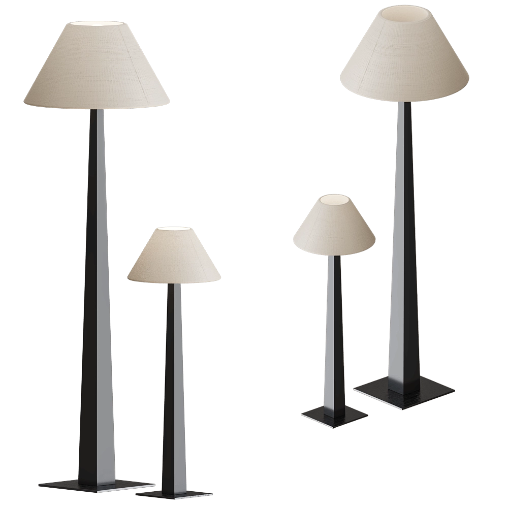 Modenature - Floor and table lamp Alba 3D Model