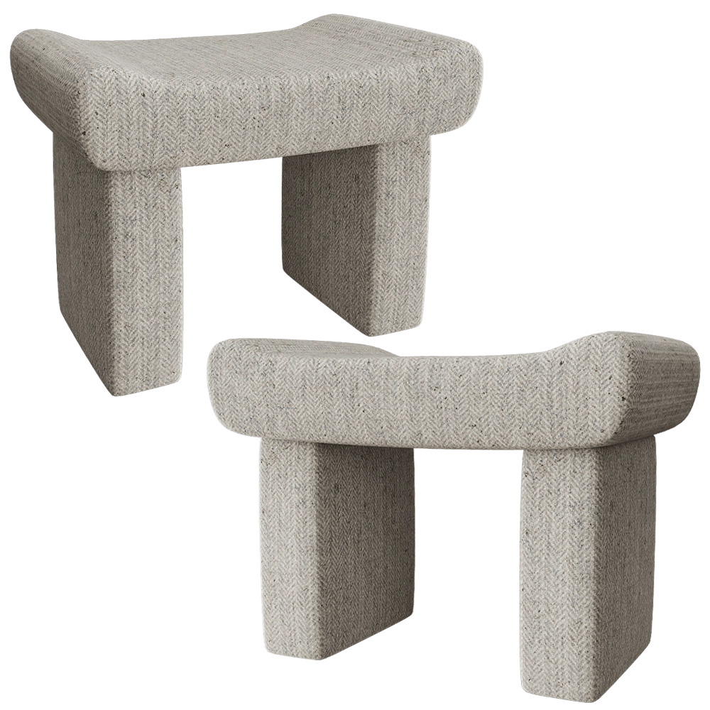 Modenature - Stool LAMAR 3D Model