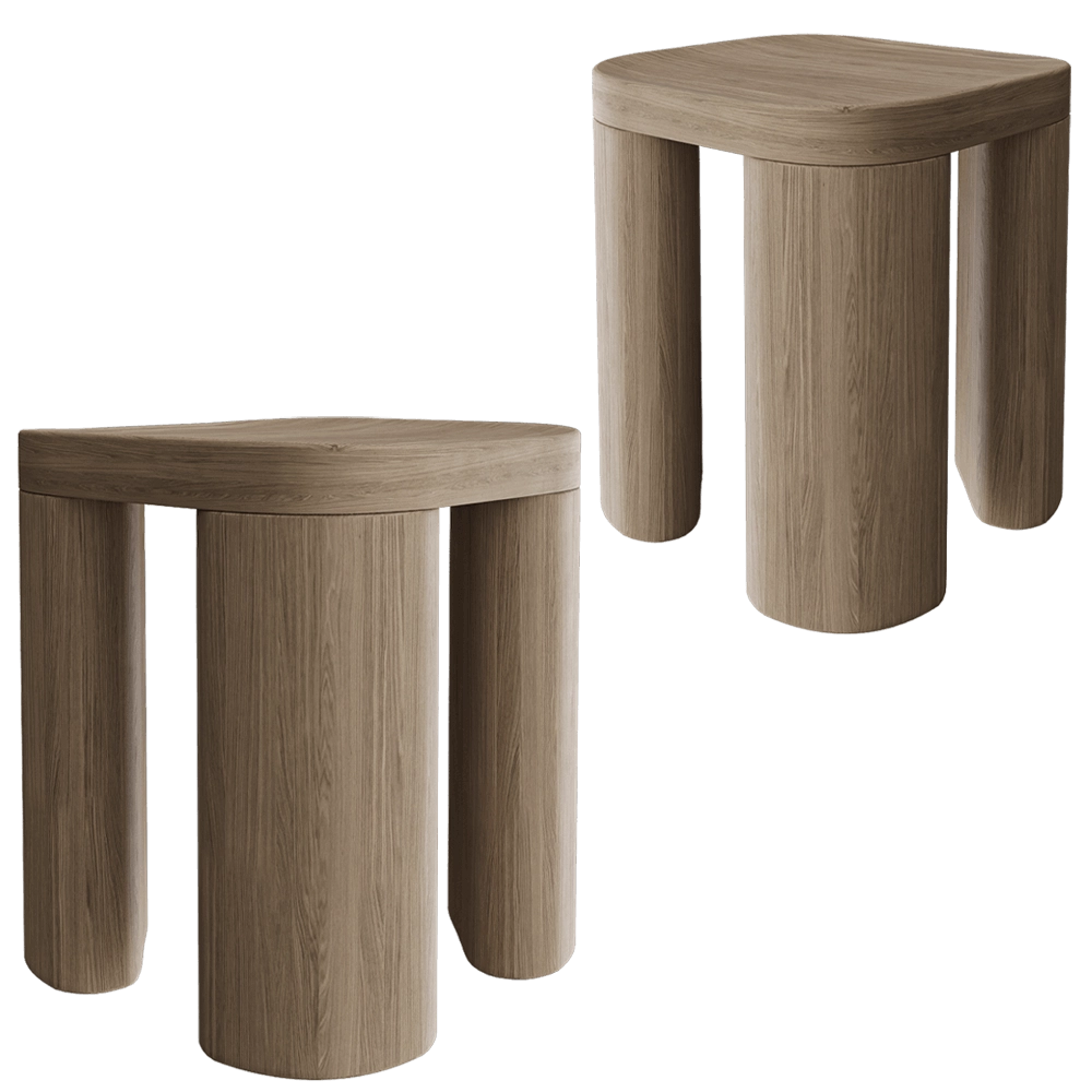 Modenature - Stool TAIGA 3D Model