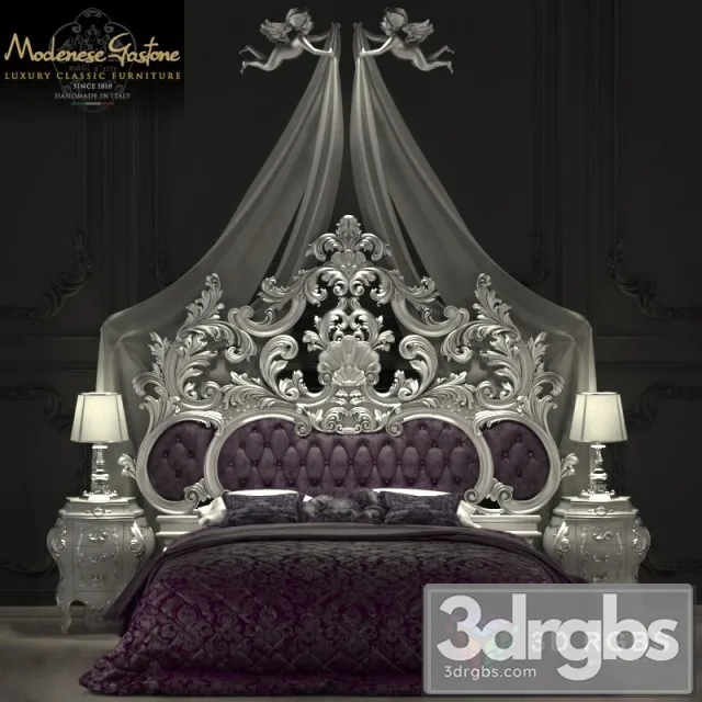 Modenese Gastone Bed 3D Model Free