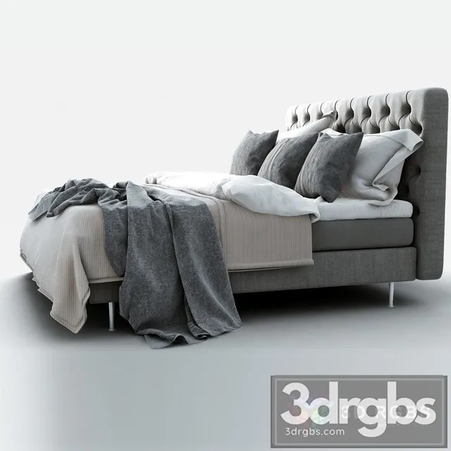 Moderm Bed 4 3D Model Free