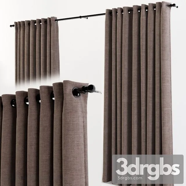 Moderm Curtain Minimlism 3D Model Free