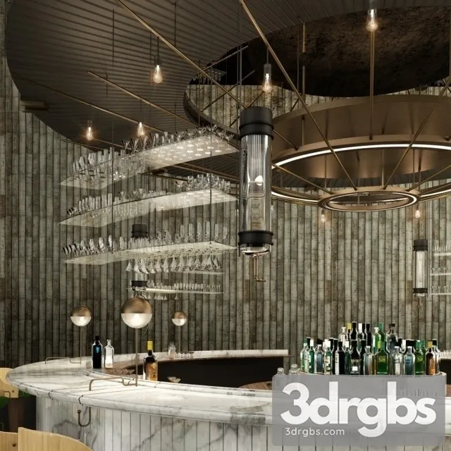 Moderm Design Bar 3D Model Download