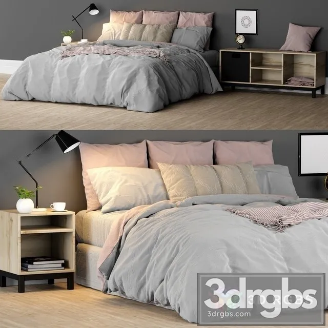 Moderm Luxury Bed 7 3D Model Free