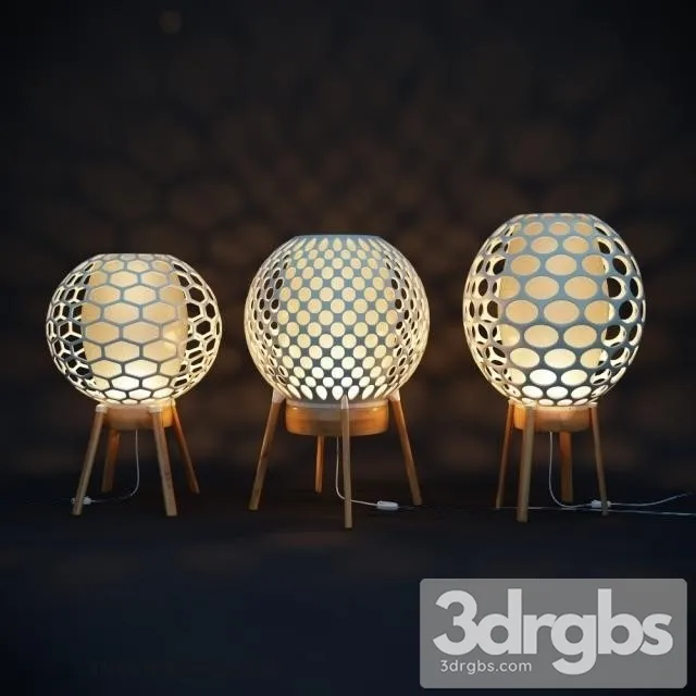 Moderm Table Light 3D Model Download