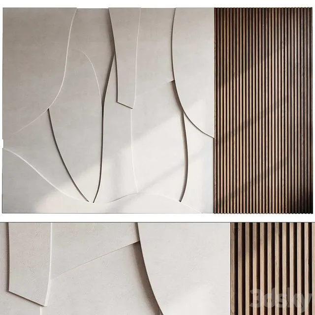 Modern 3d Wall Panel 34 3D Model