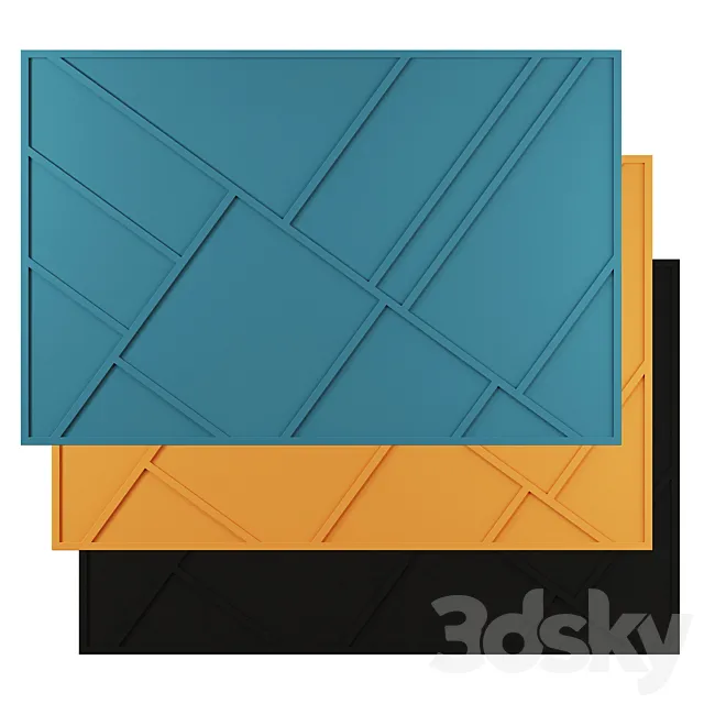 Modern Accent Wall by BYOT 3D Model