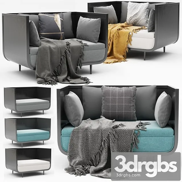 Modern arm chair_1 3D Model Free