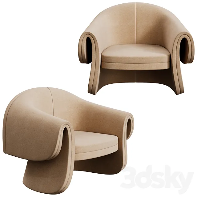 Modern armchair 3 3DModel