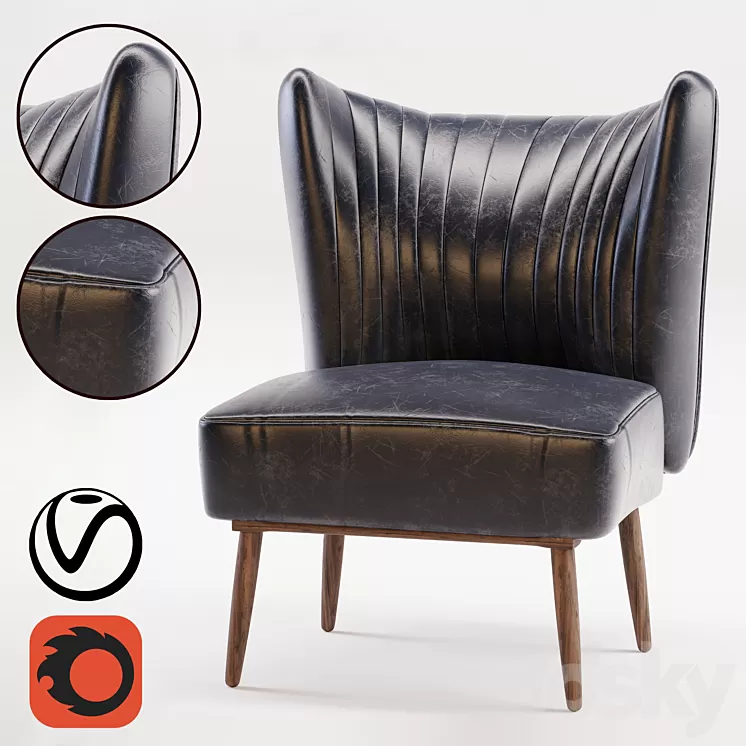 Modern armchair 3D Model