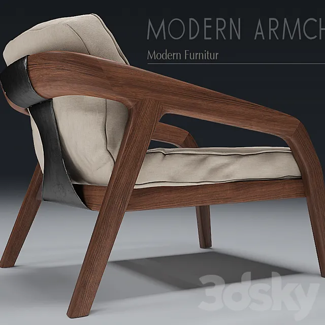 Modern Armcheir 3D Model