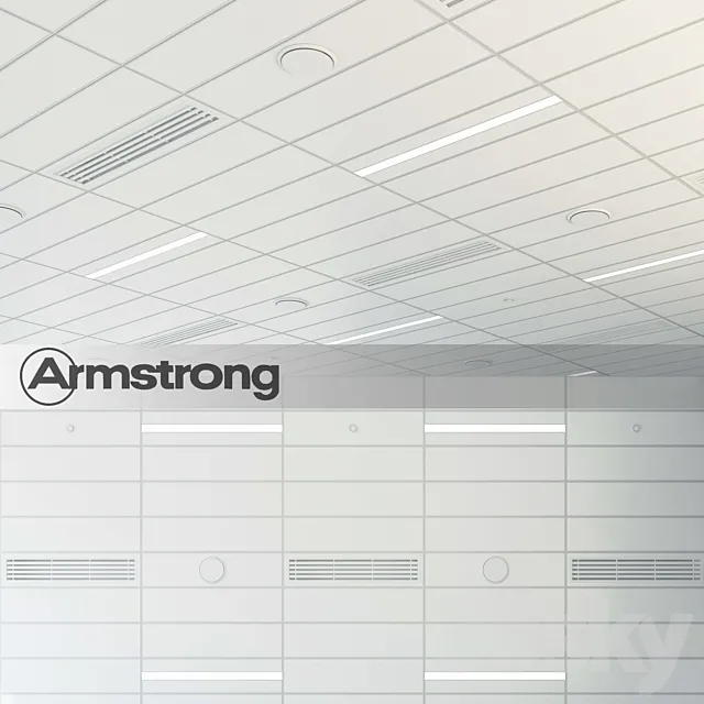 Modern Armstrong Ceiling 3DModel
