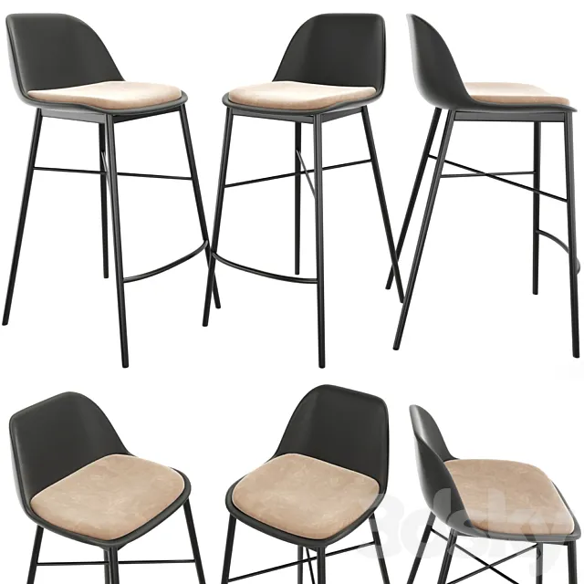 Modern bar stool 3DModel