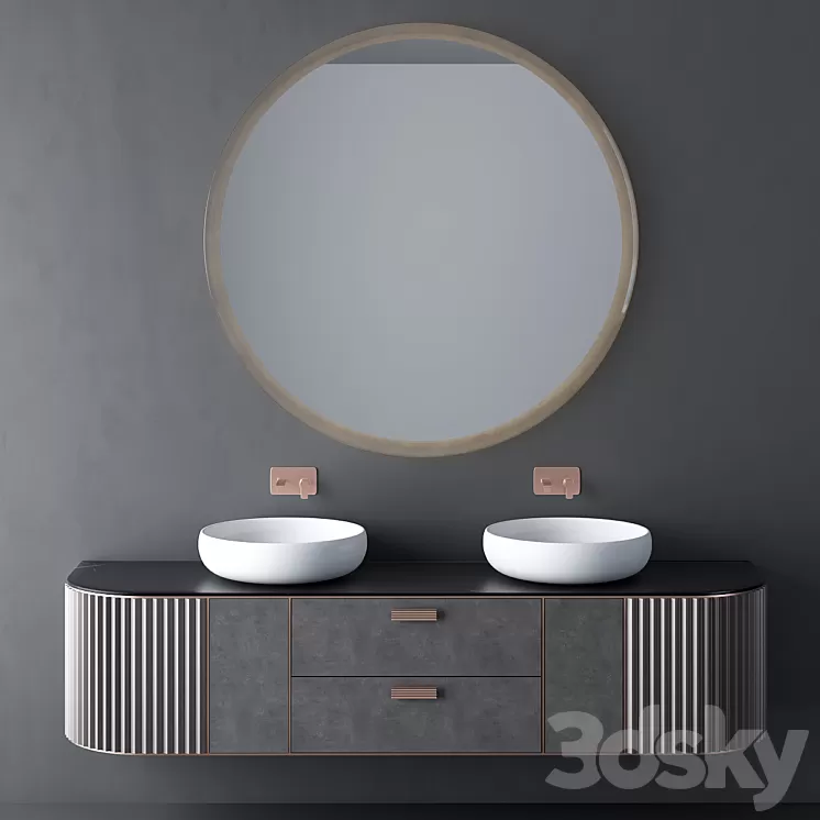 Modern Bathroom Cabinet | No. 050 3D Model