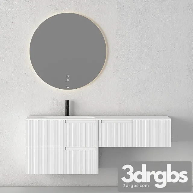 Modern Bathroom Cabinet No 073 Fiora Snergy Serie 2 3D Model Free