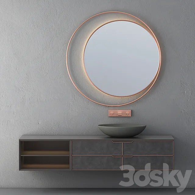 Modern Bathroom Cabinet | No. 101 3D Model