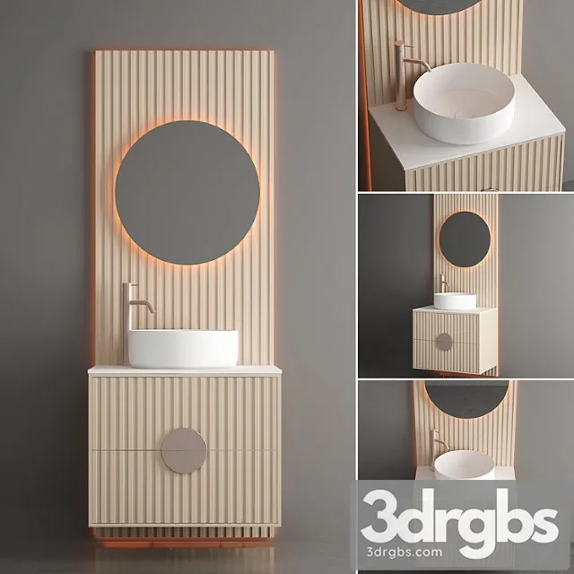Modern Bathroom Cabinet No 114 3D Model Free