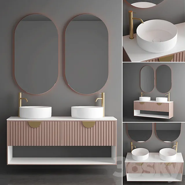 Modern Bathroom Furniture | No. 112 3D Model