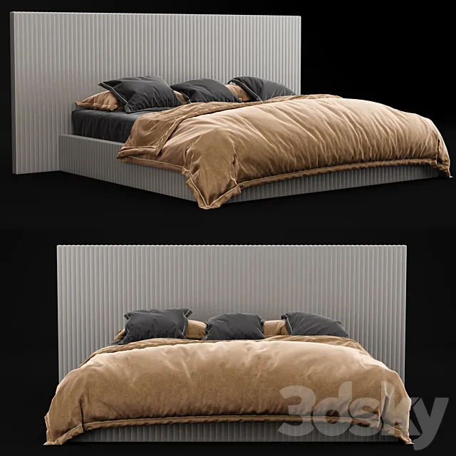 Modern bed 9 3DModel