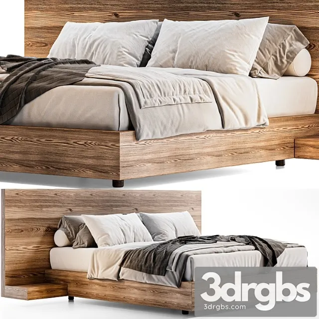 Modern Bed Minimal Russia 3D Model Free