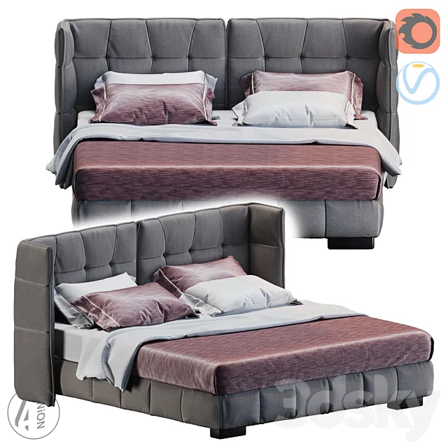 Modern bedP SL-0028 3DModel