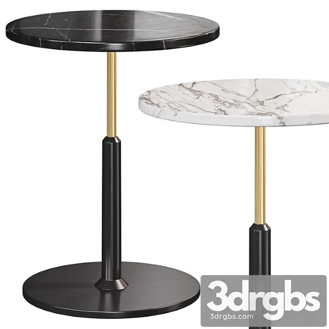 Modern Black Round Bar Table 3D Model Free