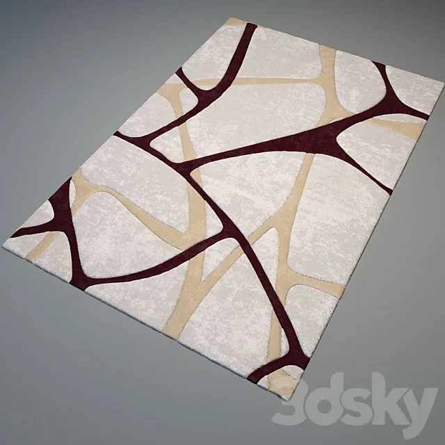 Modern carpet №11 3D Model